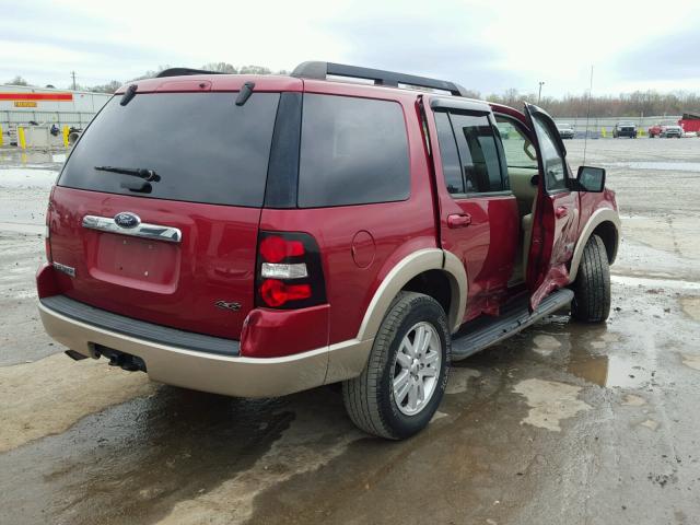 1FMEU74E38UA94626 - 2008 FORD EXPLORER E MAROON photo 4