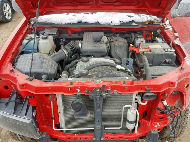 1GCDT33E988228156 - 2008 CHEVROLET COLORADO L RED photo 7