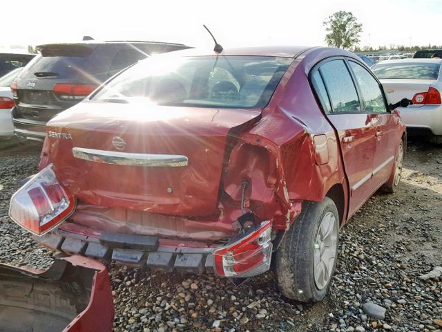 3N1AB6AP0AL721195 - 2010 NISSAN SENTRA 2.0 RED photo 4