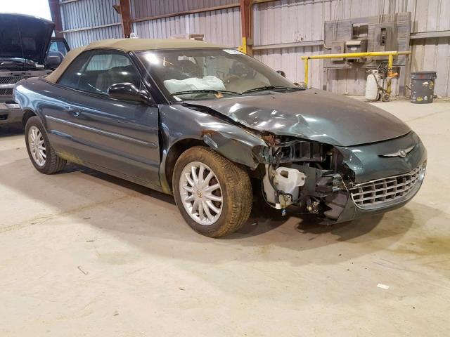 1C3EL55R32N301762 - 2002 CHRYSLER SEBRING LX GREEN photo 1