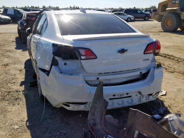 6G3F15RW0FL107412 - 2015 CHEVROLET SS WHITE photo 3