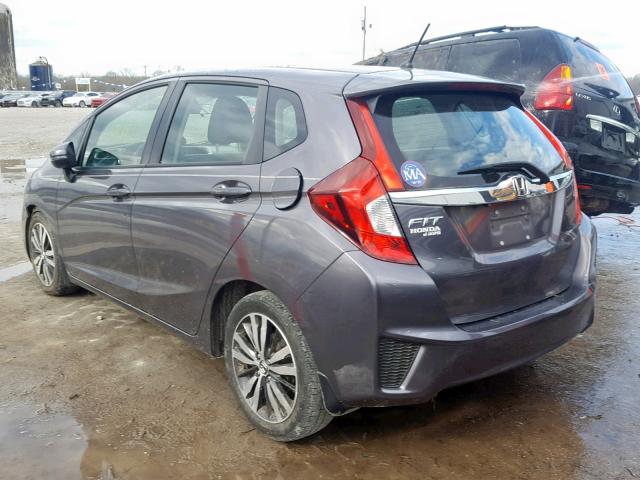 3HGGK5G89FM780475 - 2015 HONDA FIT EX GRAY photo 3