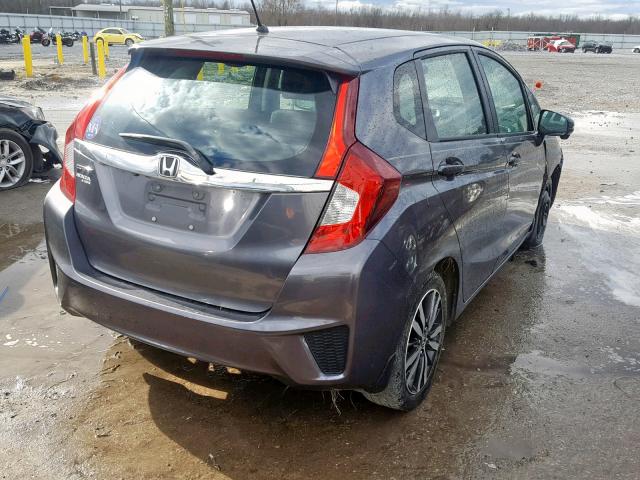 3HGGK5G89FM780475 - 2015 HONDA FIT EX GRAY photo 4