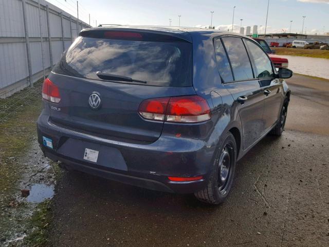 WVWDB7AJXEW011197 - 2014 VOLKSWAGEN GOLF BLUE photo 4