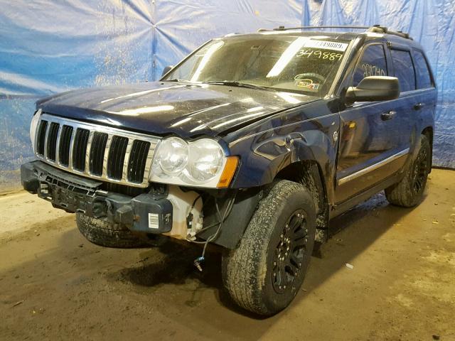 1J4HR58N35C608603 - 2005 JEEP GRAND CHER BLUE photo 2