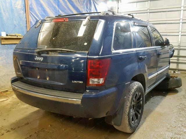 1J4HR58N35C608603 - 2005 JEEP GRAND CHER BLUE photo 4