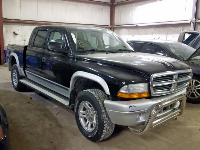 1D7HG48N04S534461 - 2004 DODGE DAKOTA QUA BLACK photo 1