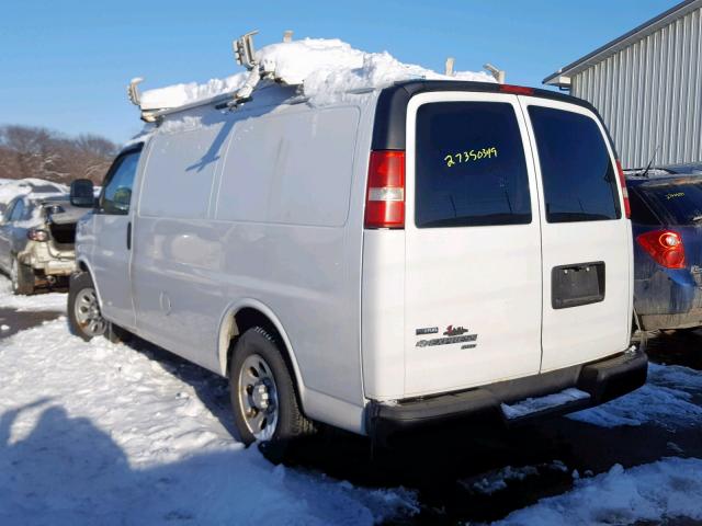 1GCFH154591129735 - 2009 CHEVROLET EXPRESS G1 WHITE photo 3