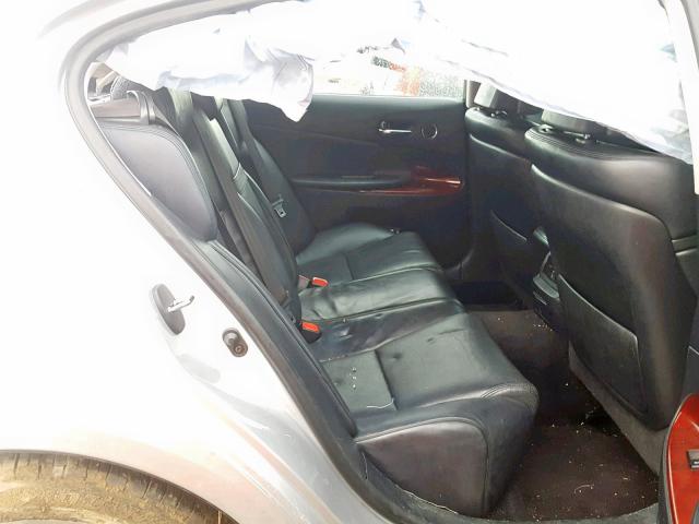 JTHBH96S765041265 - 2006 LEXUS GS GENERAT SILVER photo 6