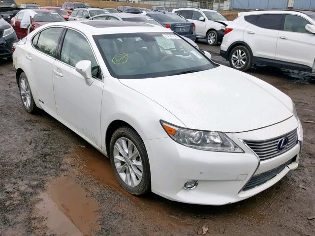 JTHBW1GG8E2047089 - 2014 LEXUS ES 300H WHITE photo 1