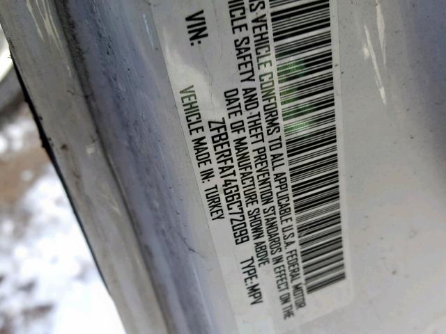 ZFBERFAT4G6C72099 - 2016 RAM PROMASTER 白色 照片 10