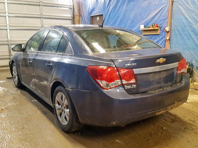 1G1PA5SG9E7248905 - 2014 CHEVROLET CRUZE LS BLUE photo 3