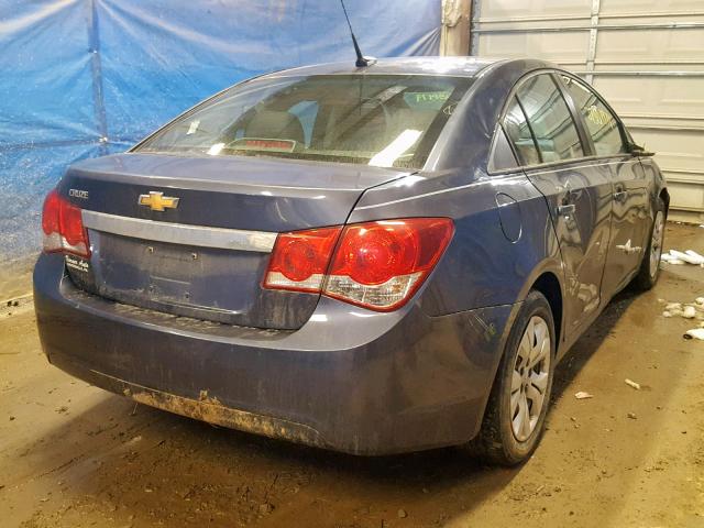 1G1PA5SG9E7248905 - 2014 CHEVROLET CRUZE LS BLUE photo 4