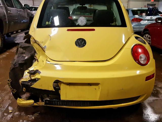 3VWPW31C28M515790 - 2008 VOLKSWAGEN NEW BEETLE Gelb Foto 9