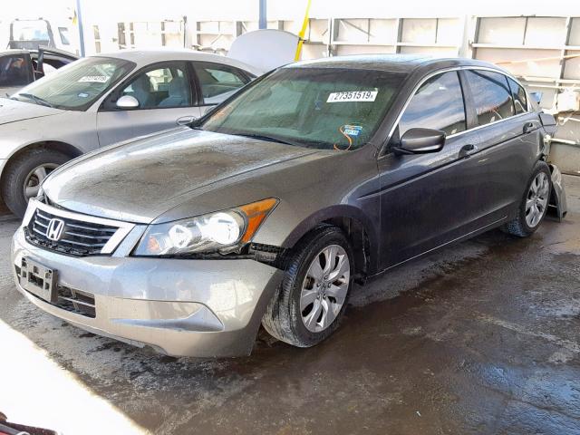 1HGCP26888A096551 - 2008 HONDA ACCORD EXL GRAY photo 2