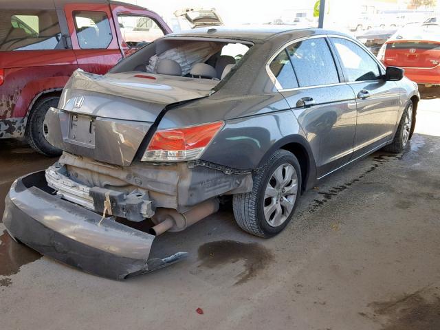 1HGCP26888A096551 - 2008 HONDA ACCORD EXL GRAY photo 4