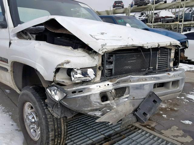 3B7KF23761G757946 - 2001 DODGE RAM 2500 WHITE photo 9