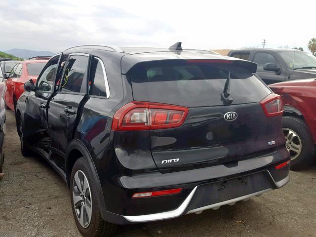 KNDCB3LC0J5160401 - 2018 KIA NIRO FE BLACK photo 3