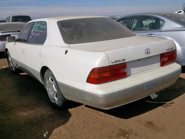 JT8UF22E3S0030423 - 1995 LEXUS LS 400 WHITE photo 3