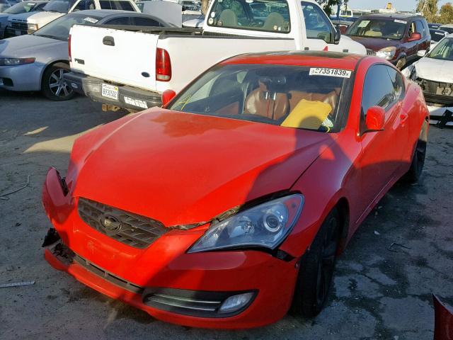 KMHHU6KH8AU035050 - 2010 HYUNDAI GENESIS CO RED photo 2