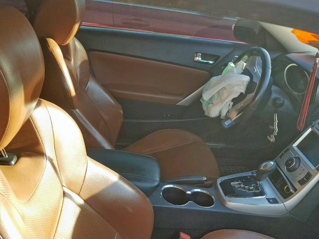 KMHHU6KH8AU035050 - 2010 HYUNDAI GENESIS CO RED photo 5