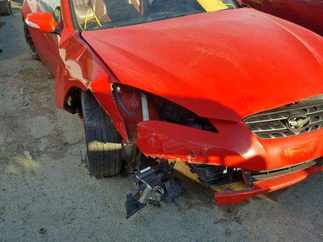 KMHHU6KH8AU035050 - 2010 HYUNDAI GENESIS CO RED photo 9