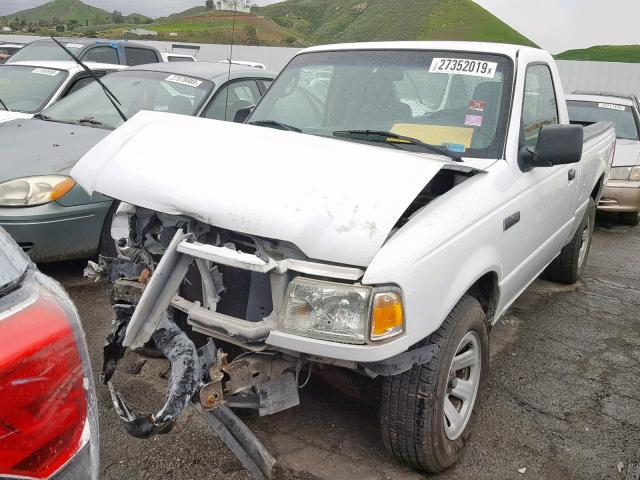 1FTYR10D69PA13339 - 2009 FORD RANGER WHITE photo 2