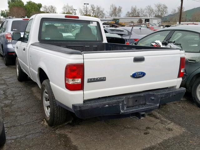 1FTYR10D69PA13339 - 2009 FORD RANGER WHITE photo 3