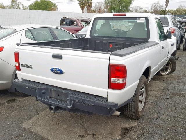 1FTYR10D69PA13339 - 2009 FORD RANGER WHITE photo 4