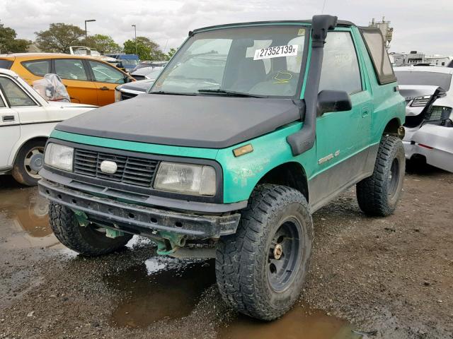 2CNBJ1860S6903615 - 1995 GEO TRACKER GREEN photo 2