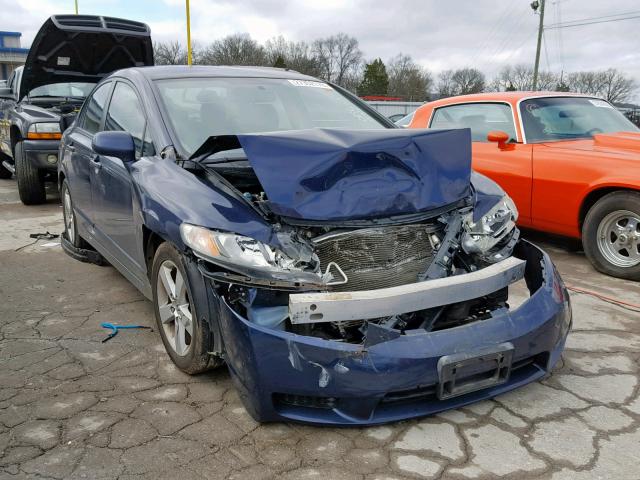 19XFA16619E010890 - 2009 HONDA CIVIC BLUE photo 1