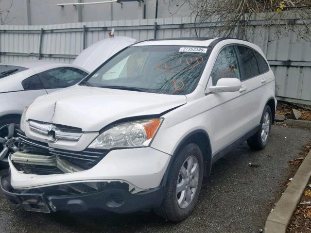 5J6RE38758L007834 - 2008 HONDA CR-V EXL WHITE photo 2