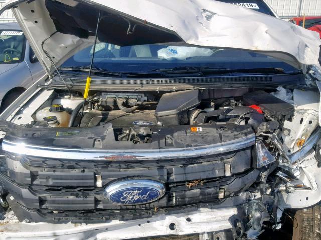 2FMDK4JC0BBA53435 - 2011 FORD EDGE SEL WHITE photo 7