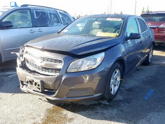 1G11B5SAXDF132163 - 2013 CHEVROLET MALIBU LS CHARCOAL photo 2