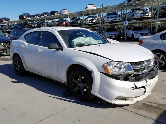 1B3BD4FB5BN564361 - 2011 DODGE AVENGER EX WHITE photo 1