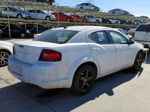 1B3BD4FB5BN564361 - 2011 DODGE AVENGER EX WHITE photo 4