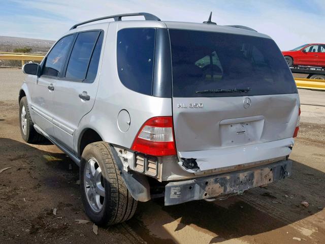 4JGAB57E13A408627 - 2003 MERCEDES-BENZ ML 350 SILVER photo 3