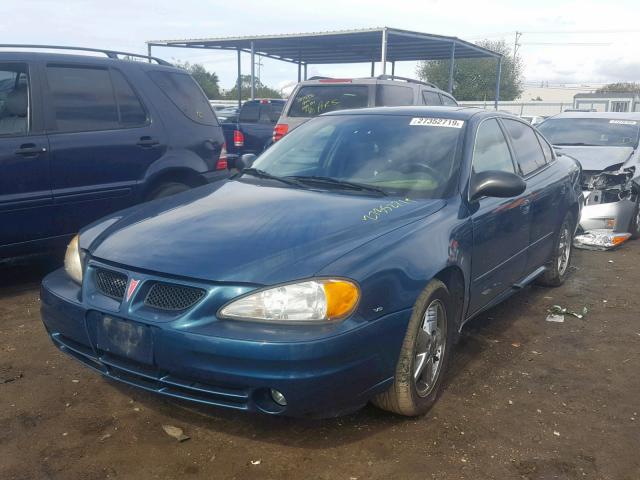1G2NF52E43M564570 - 2003 PONTIAC GRAND AM S TEAL photo 2