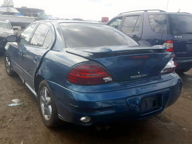 1G2NF52E43M564570 - 2003 PONTIAC GRAND AM S TEAL photo 3