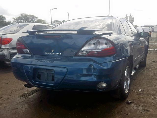 1G2NF52E43M564570 - 2003 PONTIAC GRAND AM S TEAL photo 4
