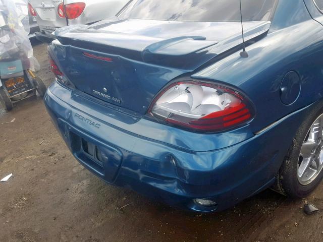 1G2NF52E43M564570 - 2003 PONTIAC GRAND AM S TEAL photo 9