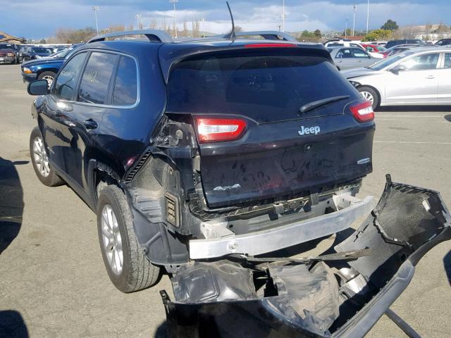 1C4PJMCS2GW213510 - 2016 JEEP CHEROKEE L BLACK photo 3