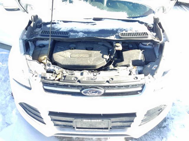 1FMCU9J91DUA03860 - 2013 FORD ESCAPE TIT WHITE photo 7