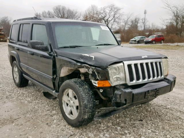 1J8HG48K58C132525 - 2008 JEEP COMMANDER BLACK photo 1