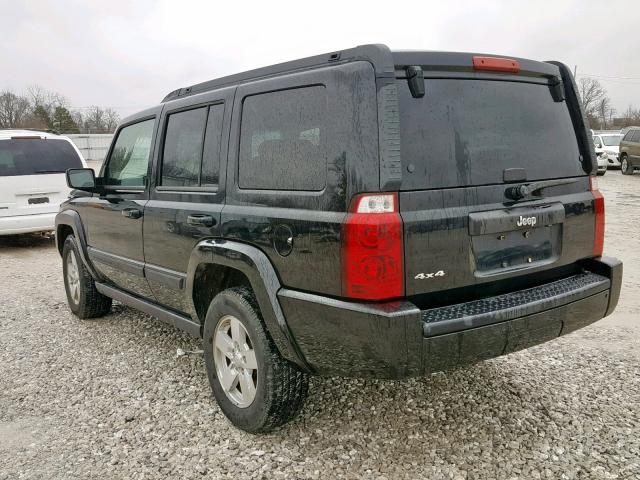 1J8HG48K58C132525 - 2008 JEEP COMMANDER BLACK photo 3