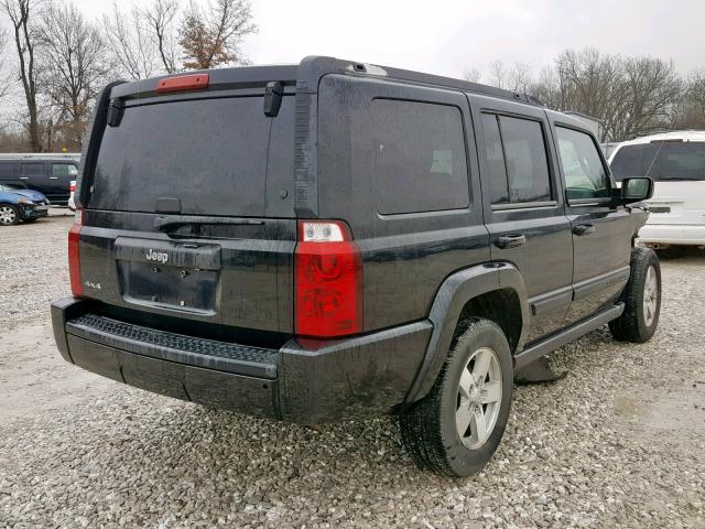 1J8HG48K58C132525 - 2008 JEEP COMMANDER BLACK photo 4
