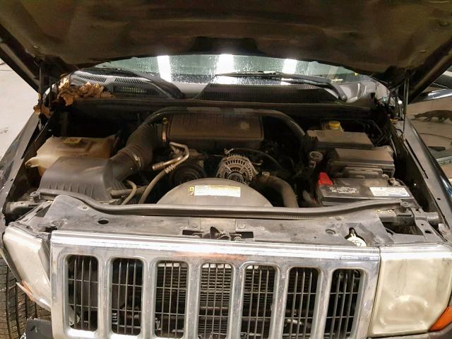 1J8HG48K58C132525 - 2008 JEEP COMMANDER BLACK photo 7