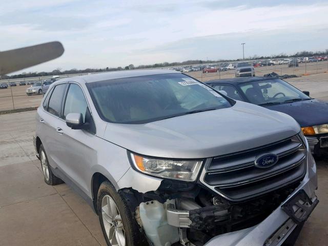 2FMTK3J9XFBB17058 - 2015 FORD EDGE SEL SILVER photo 1