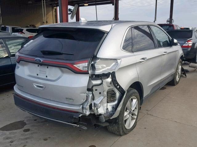 2FMTK3J9XFBB17058 - 2015 FORD EDGE SEL SILVER photo 4