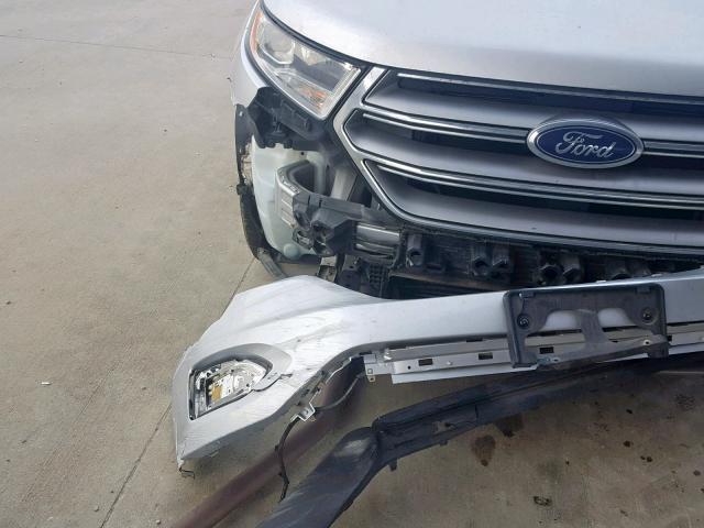 2FMTK3J9XFBB17058 - 2015 FORD EDGE SEL SILVER photo 9